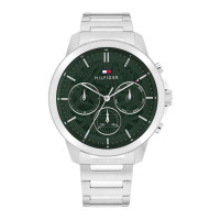 Tommy Hilfiger 1710686 Ανδρικό Ρολόι Μπαταρίας Πράσινο Μεταλλικό Μπρασελέ 43mm